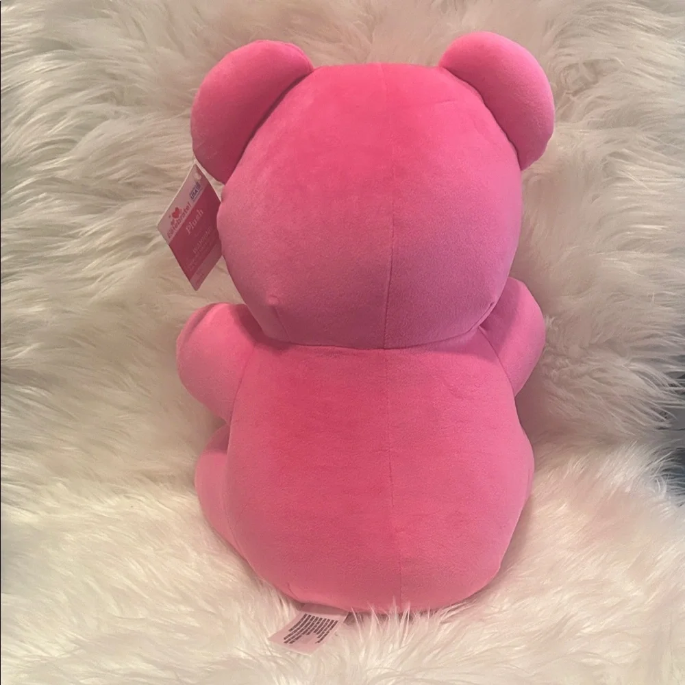 NWT Plush Pink Teddy Bear Stuffed Animal With Heart Nose - Picture 6 of 9